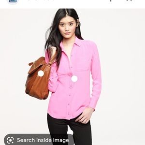 J Crew collection heavy-silk Blythe button shirt size 00